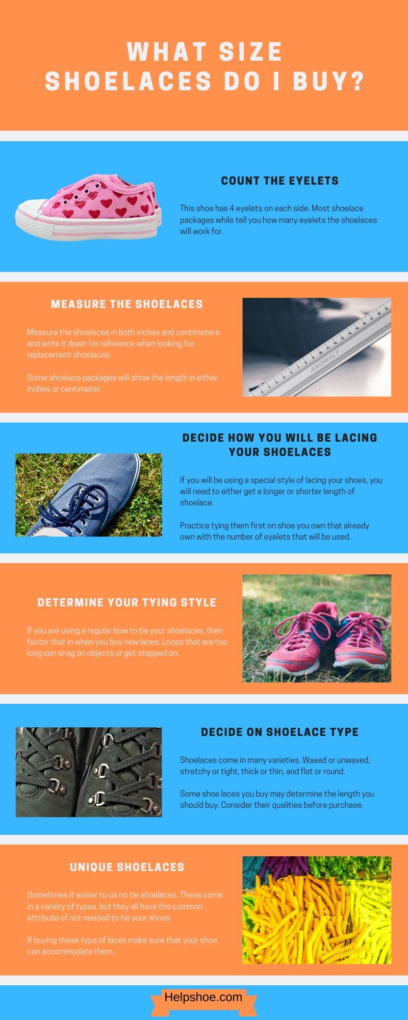 types of shoelace ties