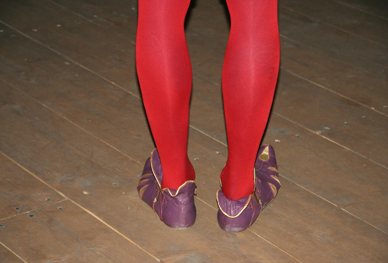 Medieval dancer stocking