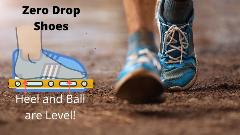 Zero Drop Shoes heel and ball are level
