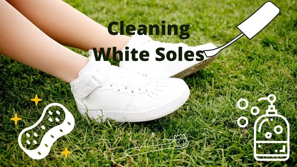 cleaning white shoe soles