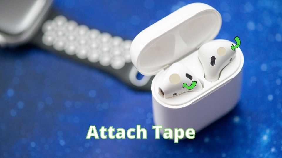 Attach Waterproof Tape to airpods