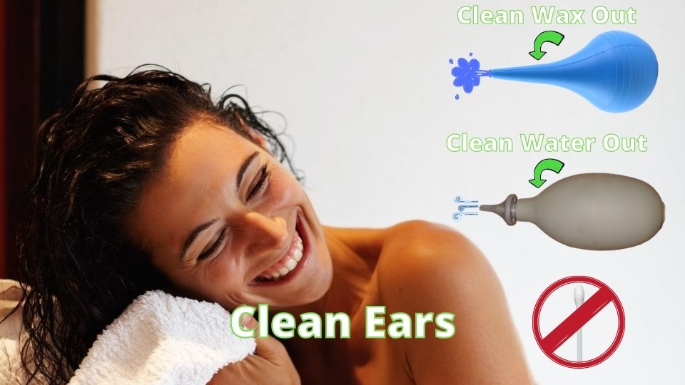 Cleaning ears so earbuds stay in