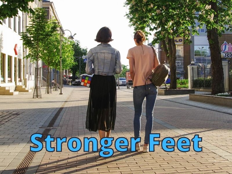 Stronger Feet walking to work