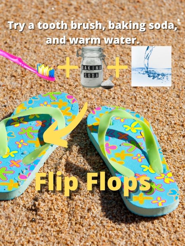 cleaning Flip Flops