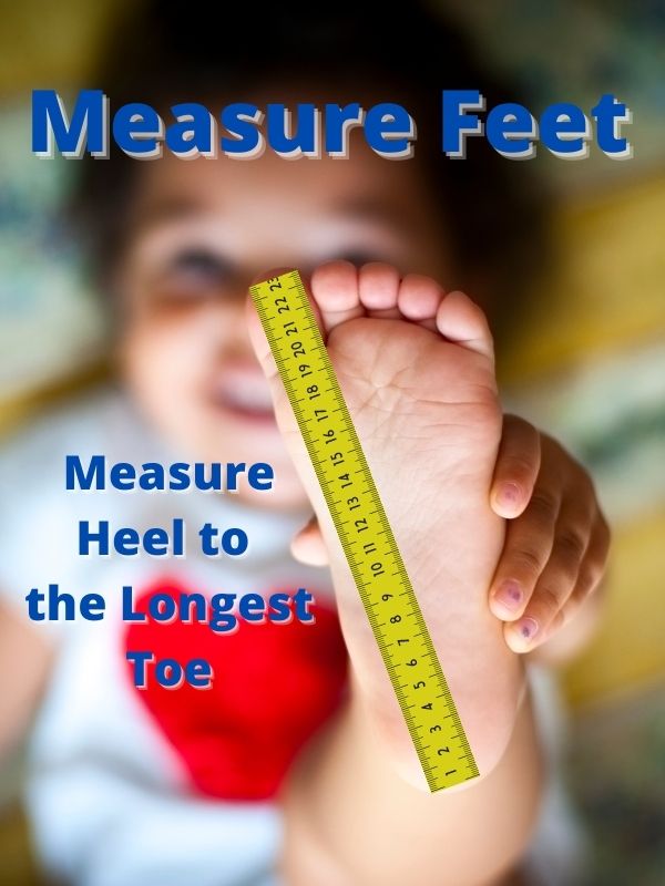 measure toddler feet