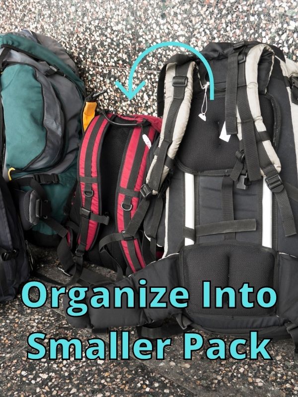 Organize Into Smaller Pack