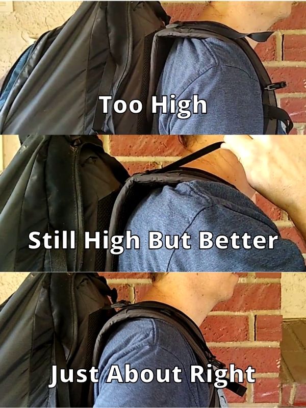 Adjusting Backpack Straps