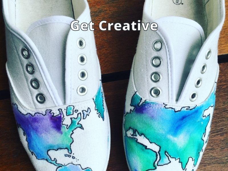 Get Creative paint shoes