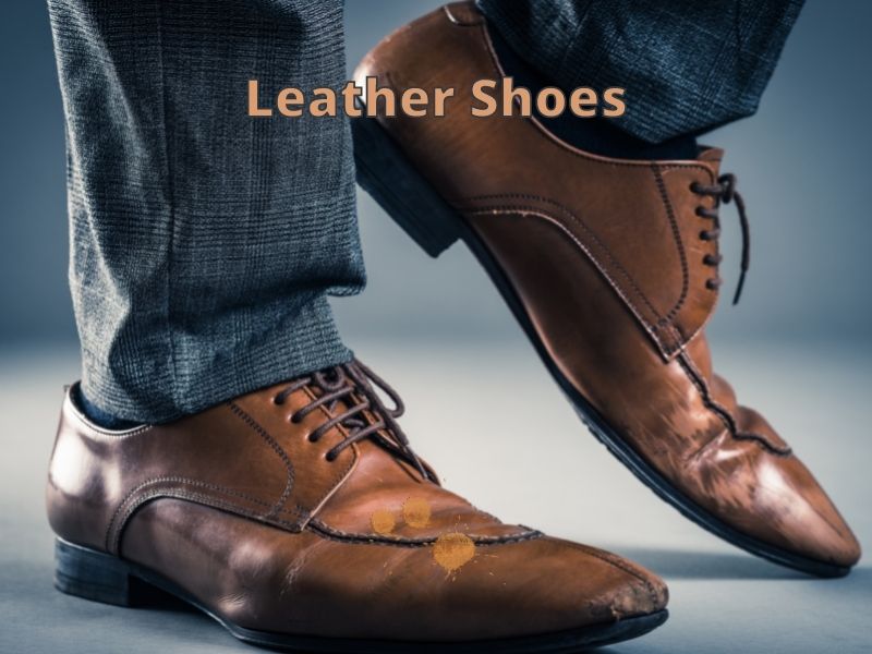 Leather Shoes remove coffee stain