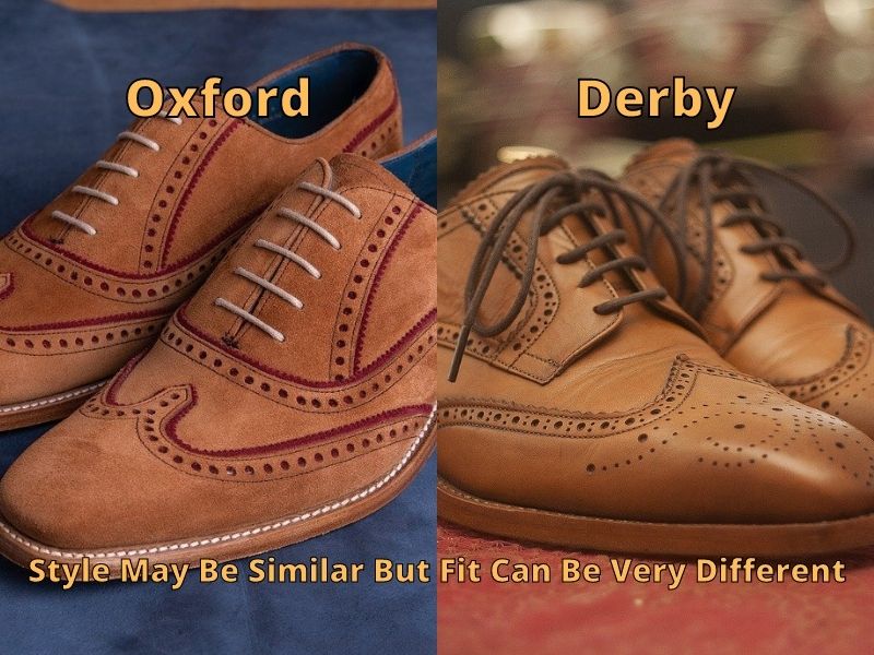 Oxford vs Derby style and fit