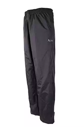 Acme Projects Rain Pants, 100% Waterproof, Breathable, Taped Seam, 10000mm/3000gm for Hiking Golfing Fishing (Men's, X-Large, Black)