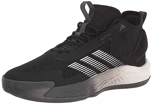 adidas Unisex Adizero Select Team Sneaker, Black/White/Carbon, 4 US Men