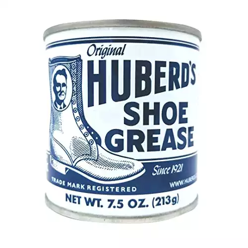 Huberd’s Shoe Grease (7.5oz) - Leather conditioner and waterproofer since 1921. Waterproofs, softens and conditions boots, shoes, bags, belts, jackets, car seats, gloves, furniture, saddles and tack...