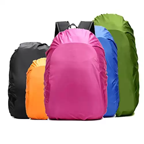 Frelaxy Waterproof Backpack Rain Cover, Upgraded Triple Waterproofing, Antislip Cross Buckle Strap (Fuchsia, S (for 15L-25L Backpack))