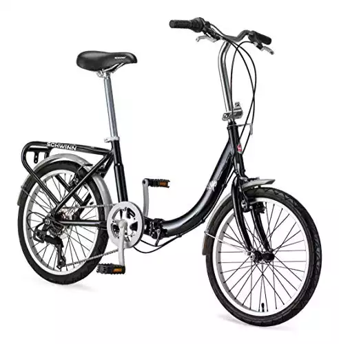 Schwinn Loop Adult Folding Bike for Men and Women, 20-inch Wheels