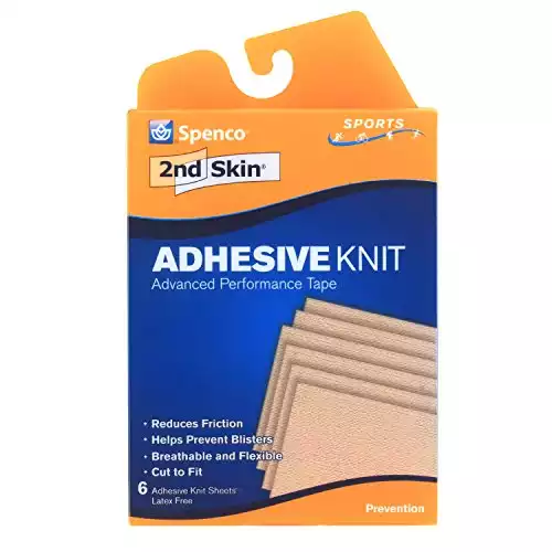 Spenco 2nd Skin Adhesive Knit Blister Protection, Sports, 6 Count,Packaging may vary