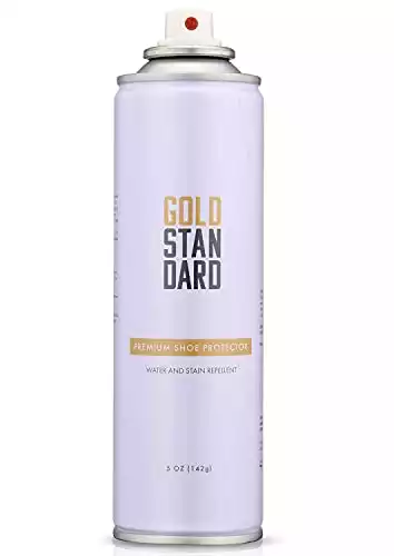 Gold Standard Premium Water-Repellent Shoe Protector Spray – 5 Oz. Suede Shoe Protector Spray Waterproof Formula Repels Water and Stains - Leather, Nubuck, Suede, Canvas, White Sneaker Protector Spr...