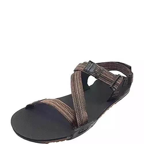 Xero Shoes Men's Z-Trail Sandals - Zero Drop, Lightweight Comfort & Protection, Multi-brown, 12