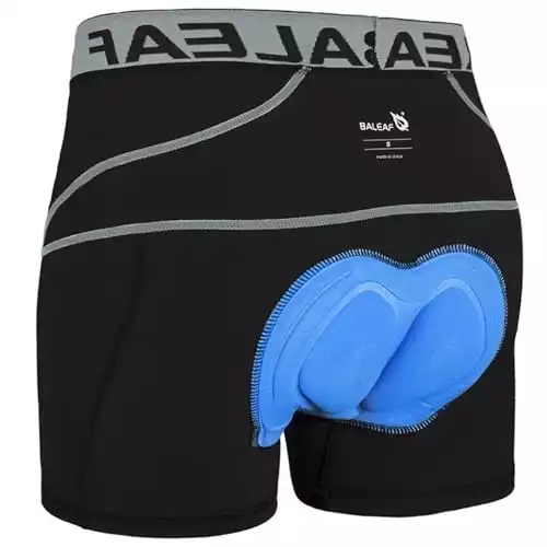 BALEAF Men's 3D Padded Bike Shorts Cycling Underwear MTB Liner Road Biking Bicycle Clothes Grey L