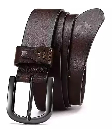 CHAOREN Men's Full Grain Leather Belt